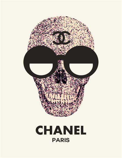 chanel art skull|chanel skull artwork.